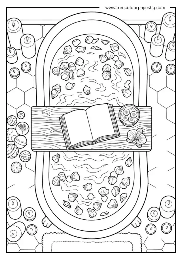 aesthetic coloring pages bath bombs self care aesthetic coloring pages bath bombs self care