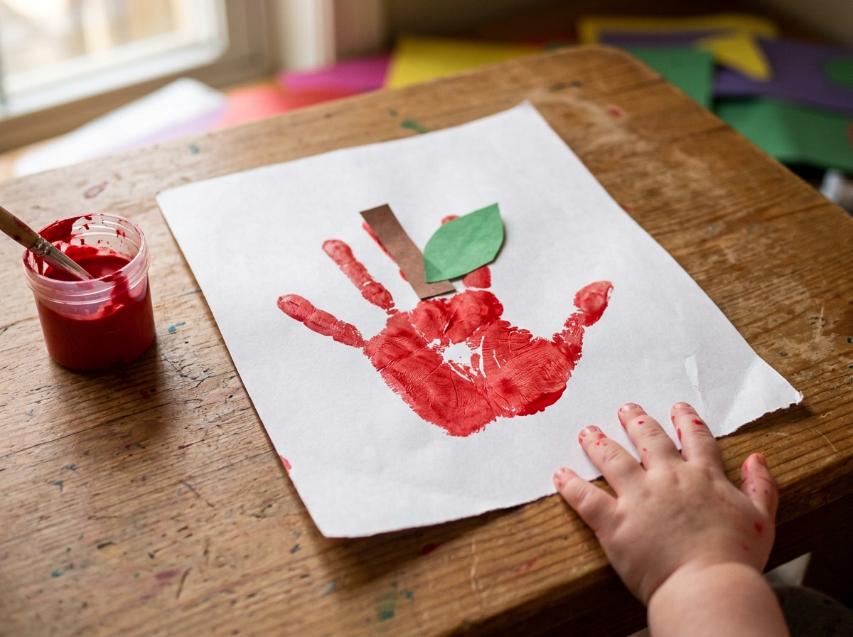back-to-school-crafts-for-toddlers-handprint-apple