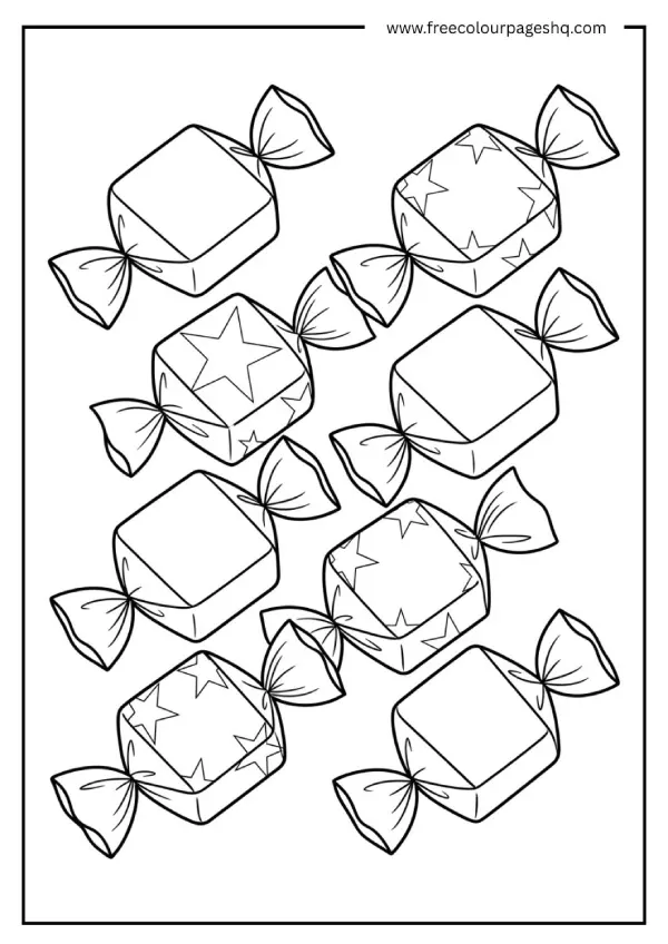 candy coloring pages starburst wrapped squares candy coloring pages starburst wrapped squares