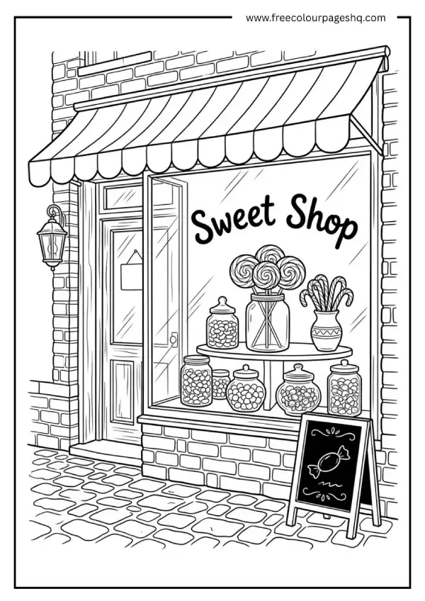 candy shop coloring pages window display candy shop coloring pages window display