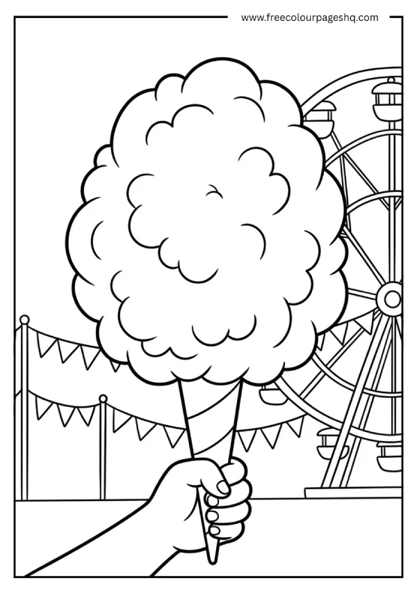 cotton candy coloring pages fair cotton candy coloring pages fair