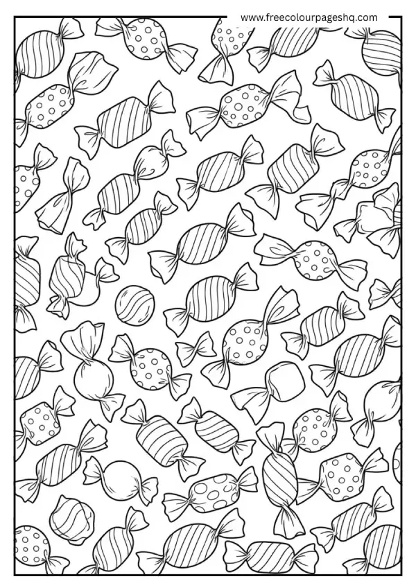 free candy coloring pages wrapped hard candy free candy coloring pages wrapped hard candy