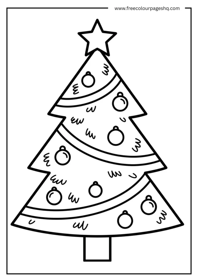 how to draw a christmas tree printable pdf