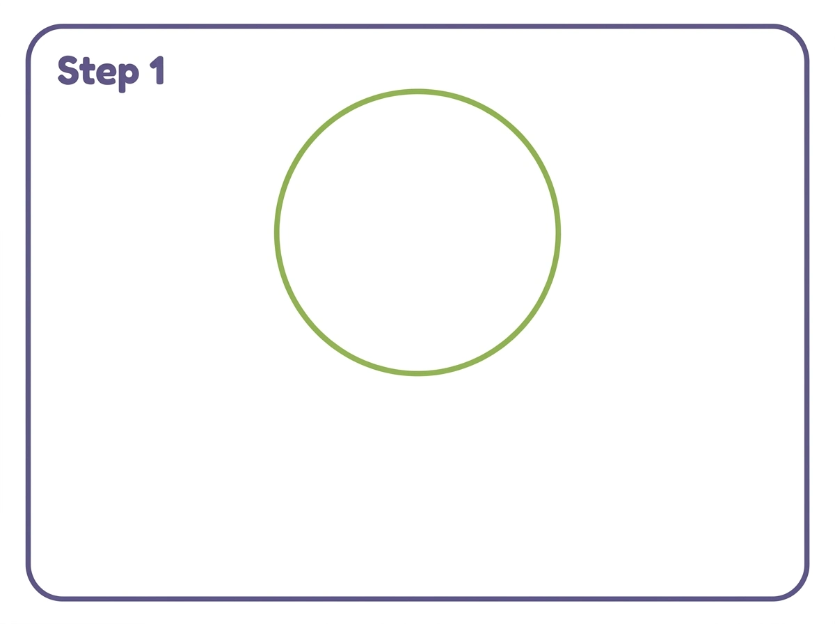 how to draw a dog step 1 head circle