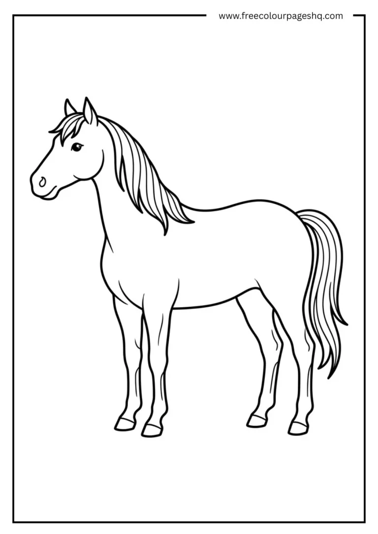 how to draw a horse printable pdf