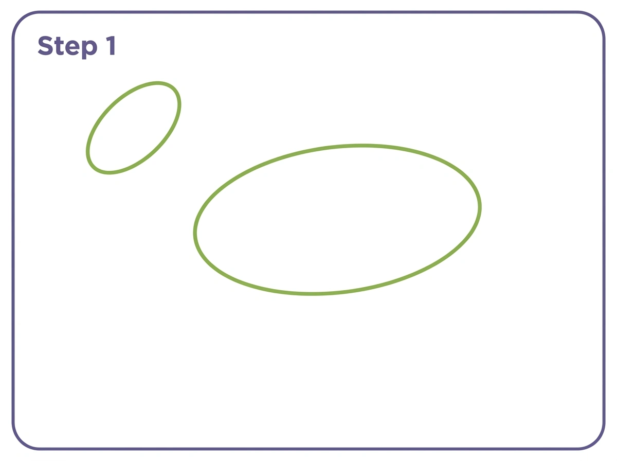 how to draw a horse step 1 body head guide