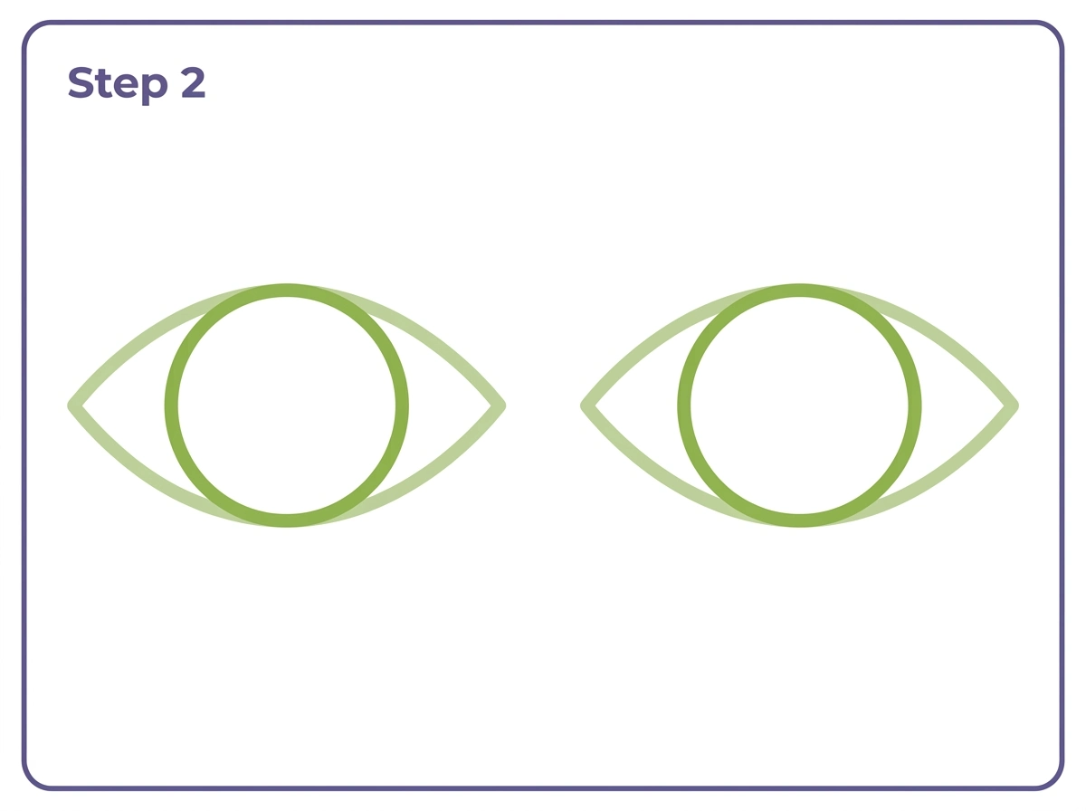 how to draw eyes step 2 iris circles