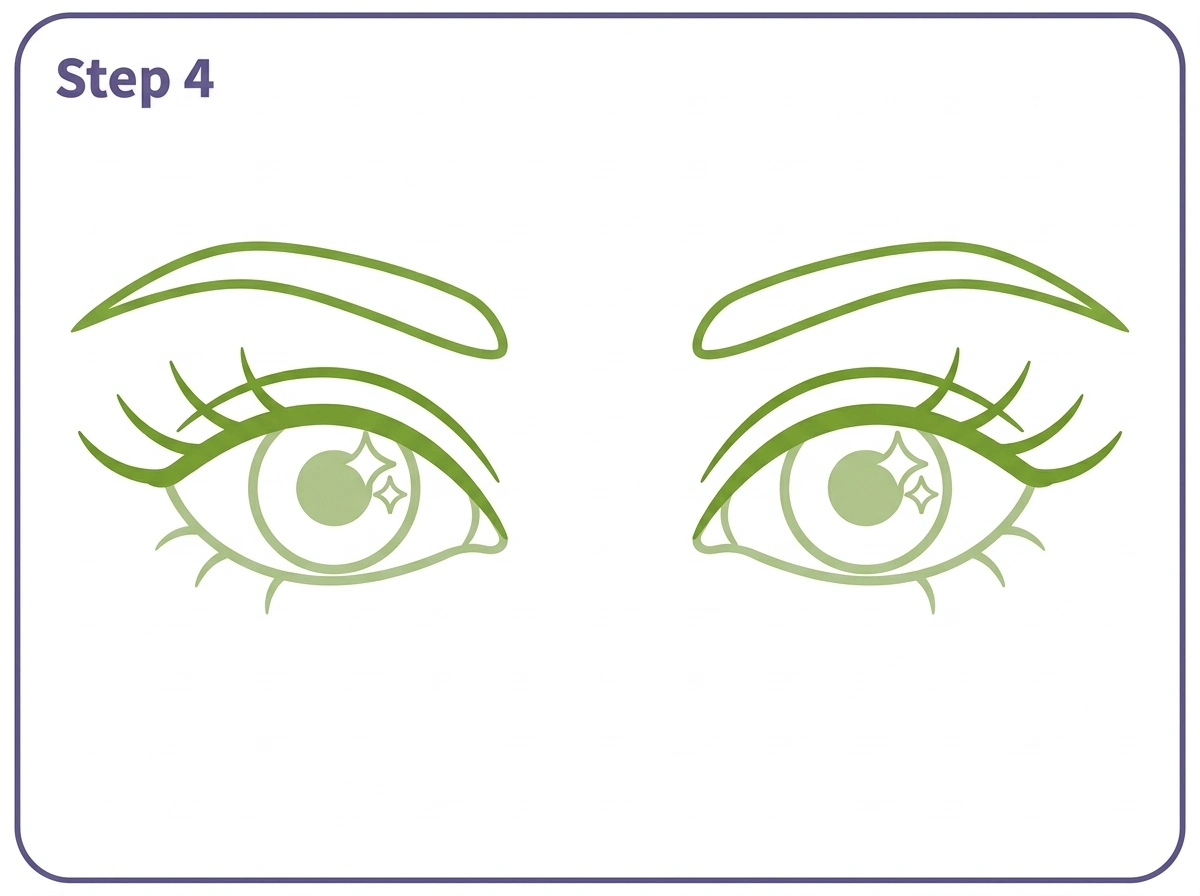 how to draw eyes step 4 lashes eyebrows