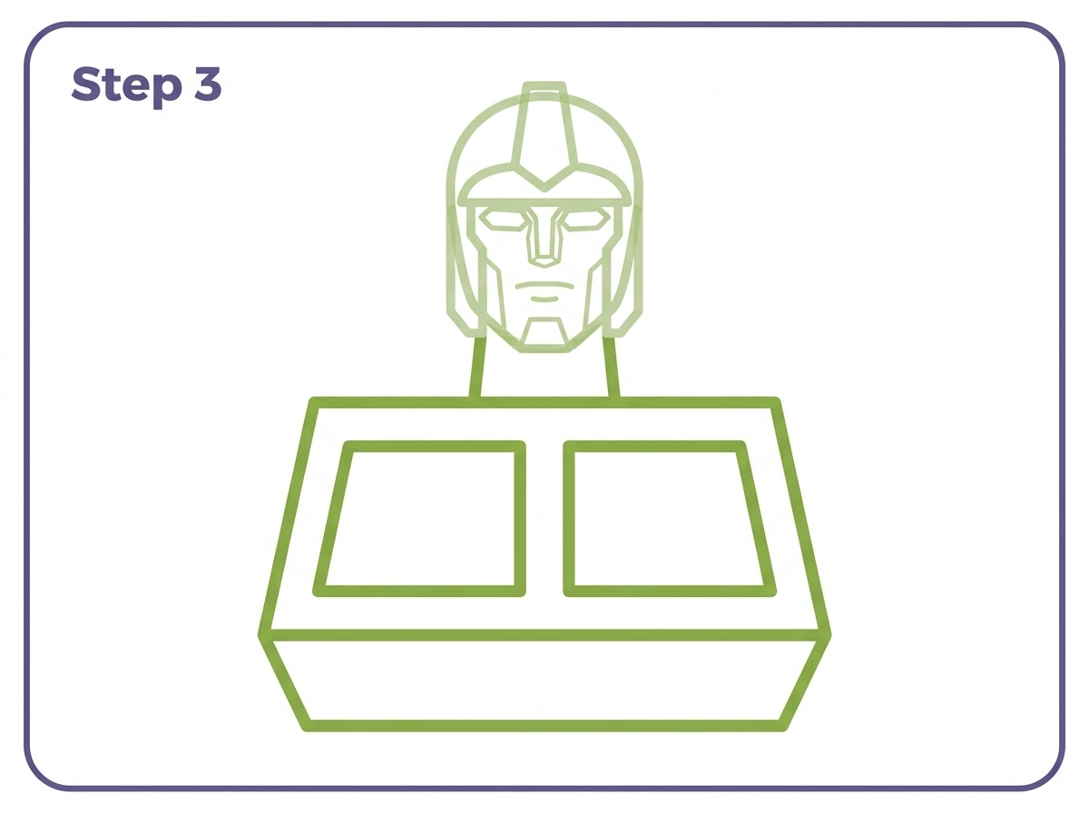 how to draw optimus prime step 3 neck chest