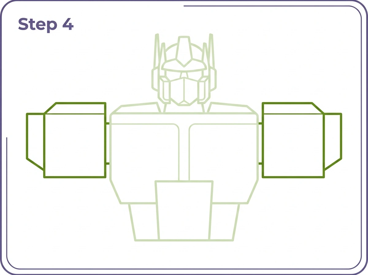 how to draw optimus prime step 3 neck chest
