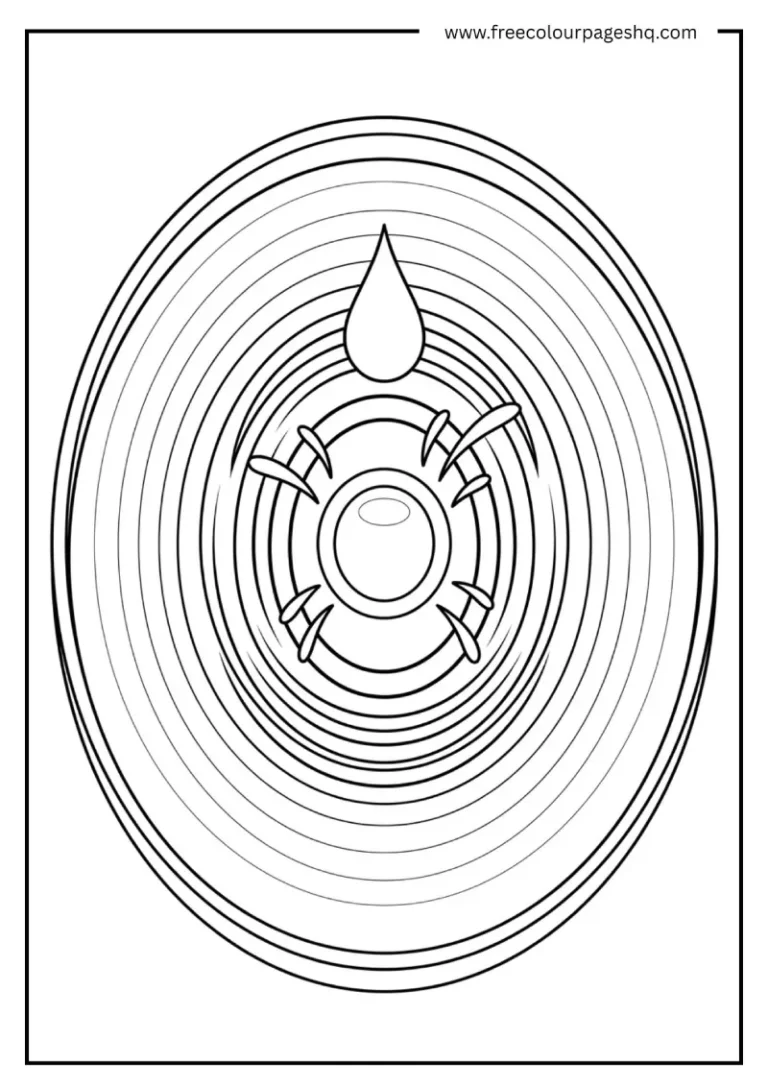 how to draw water ripples coloring page printable