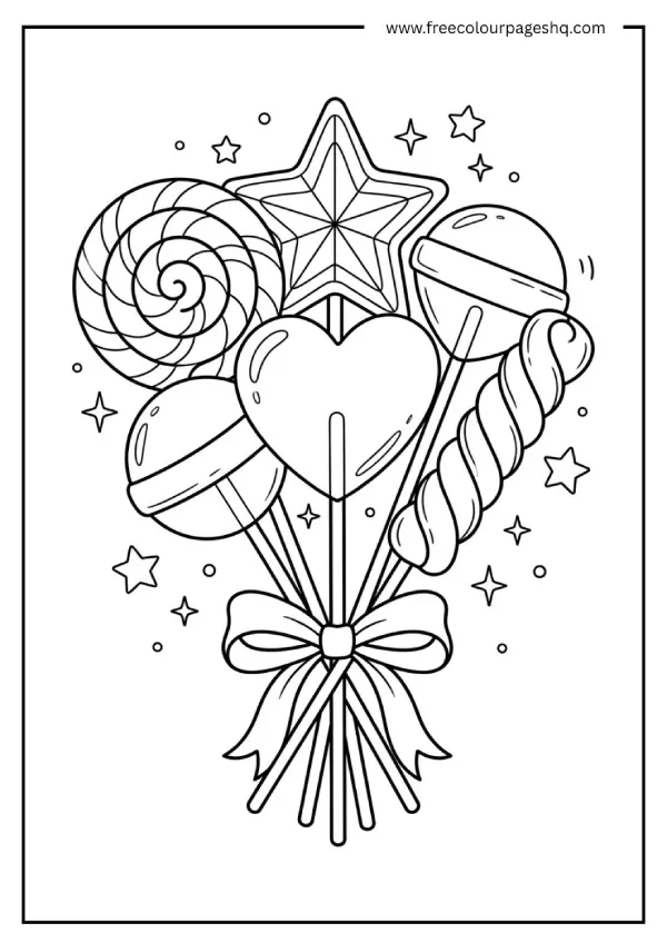 lollipop candy coloring pages bouquet lollipop candy coloring pages bouquet
