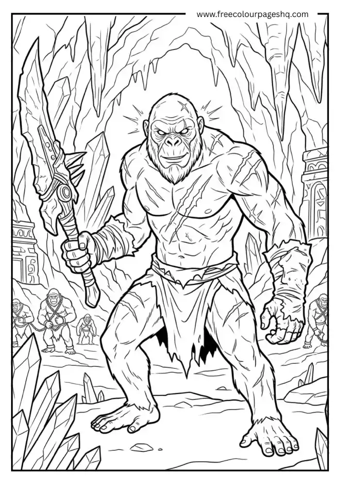 skar king godzilla coloring pages villain