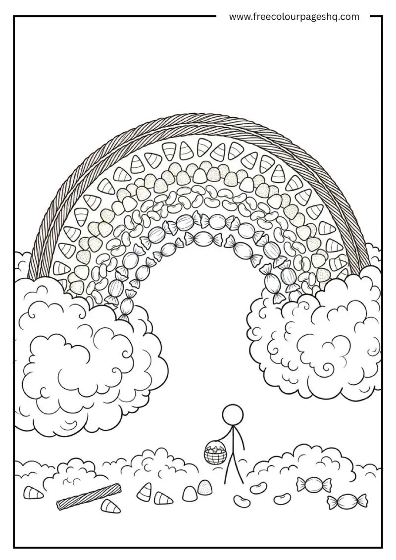 sweet candy coloring pages rainbow sweets sweet candy coloring pages rainbow sweets