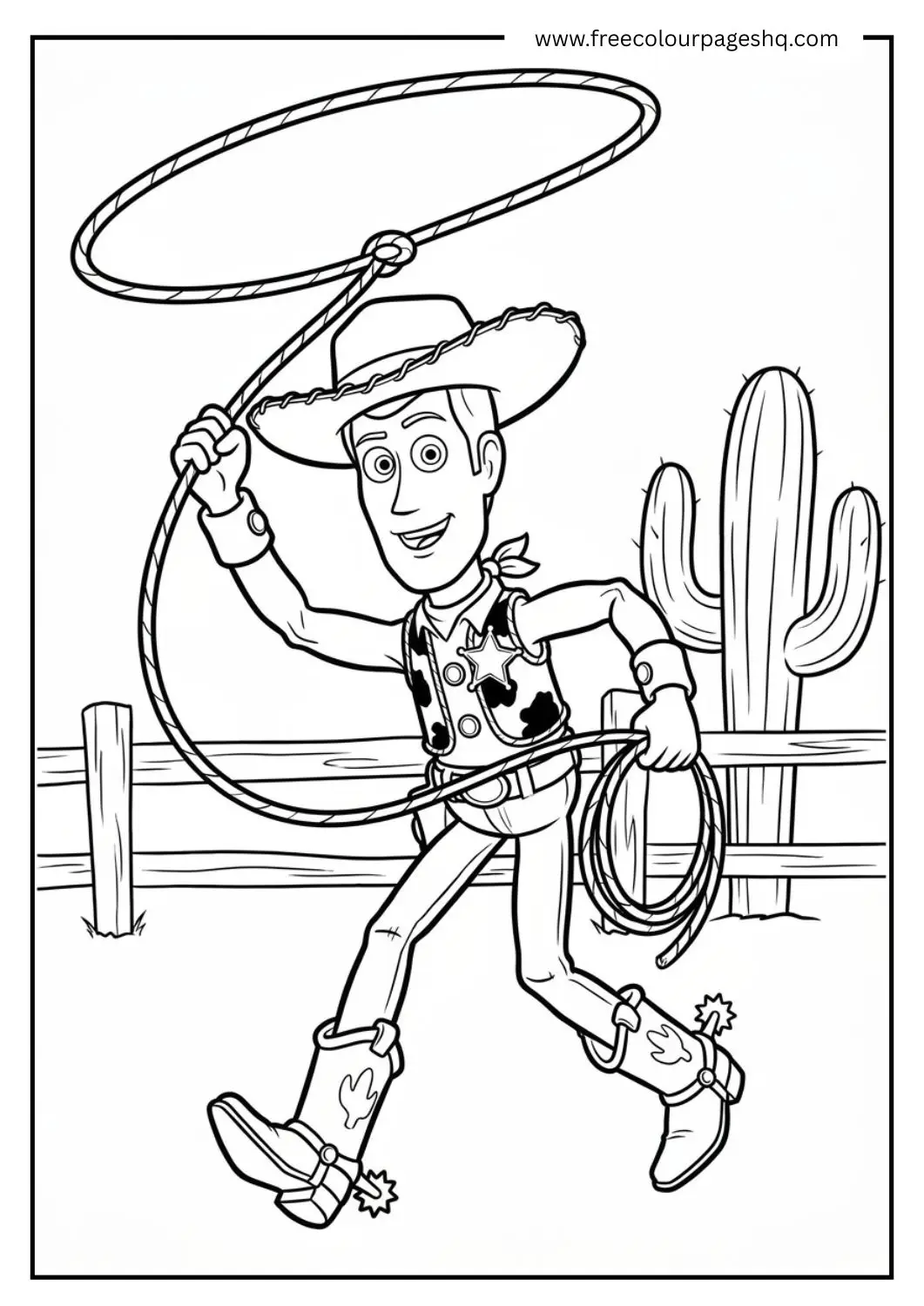 toy story woody coloring pages lasso toy story woody coloring pages lasso