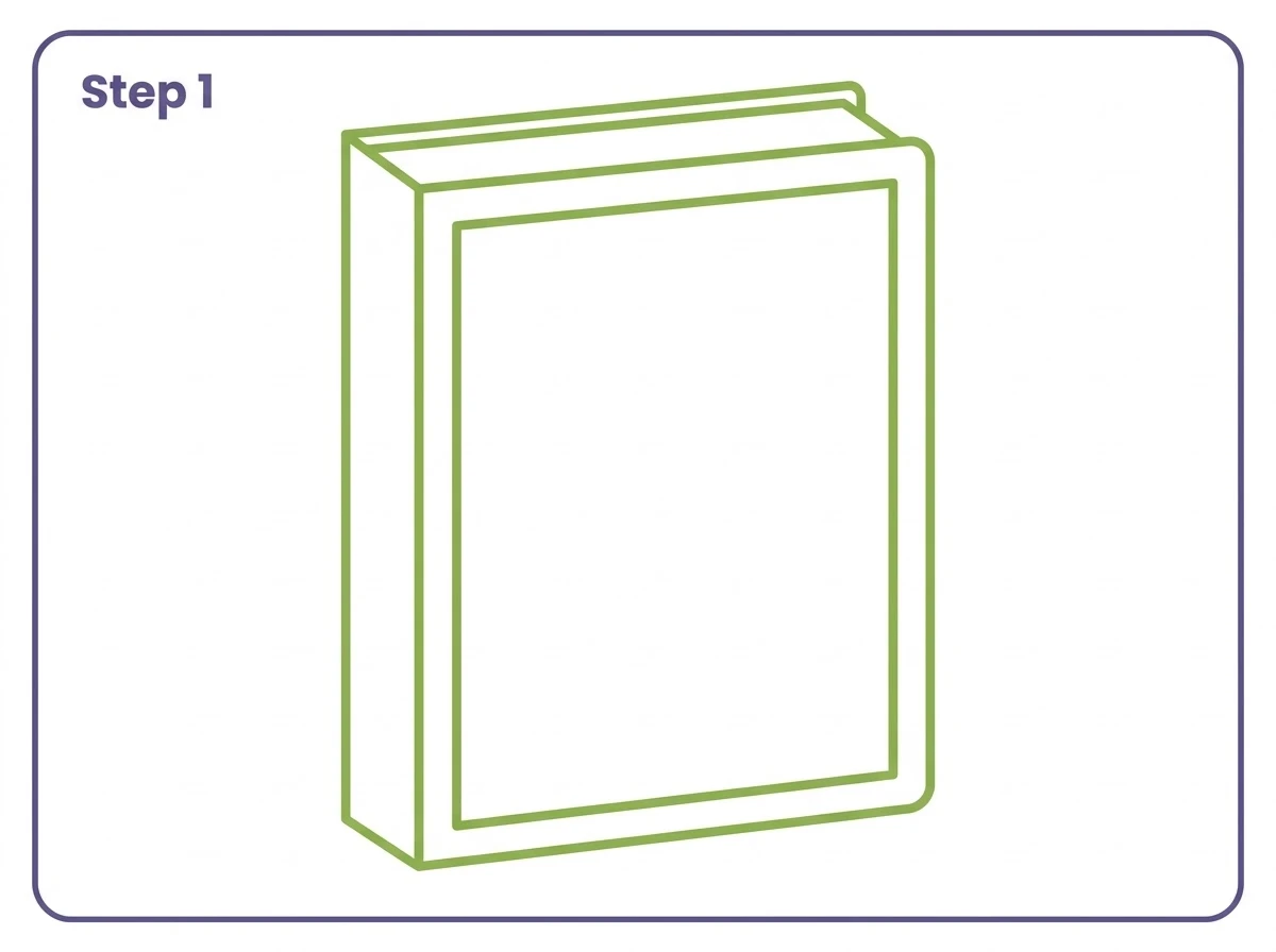 how to draw a bible step 1 book shape