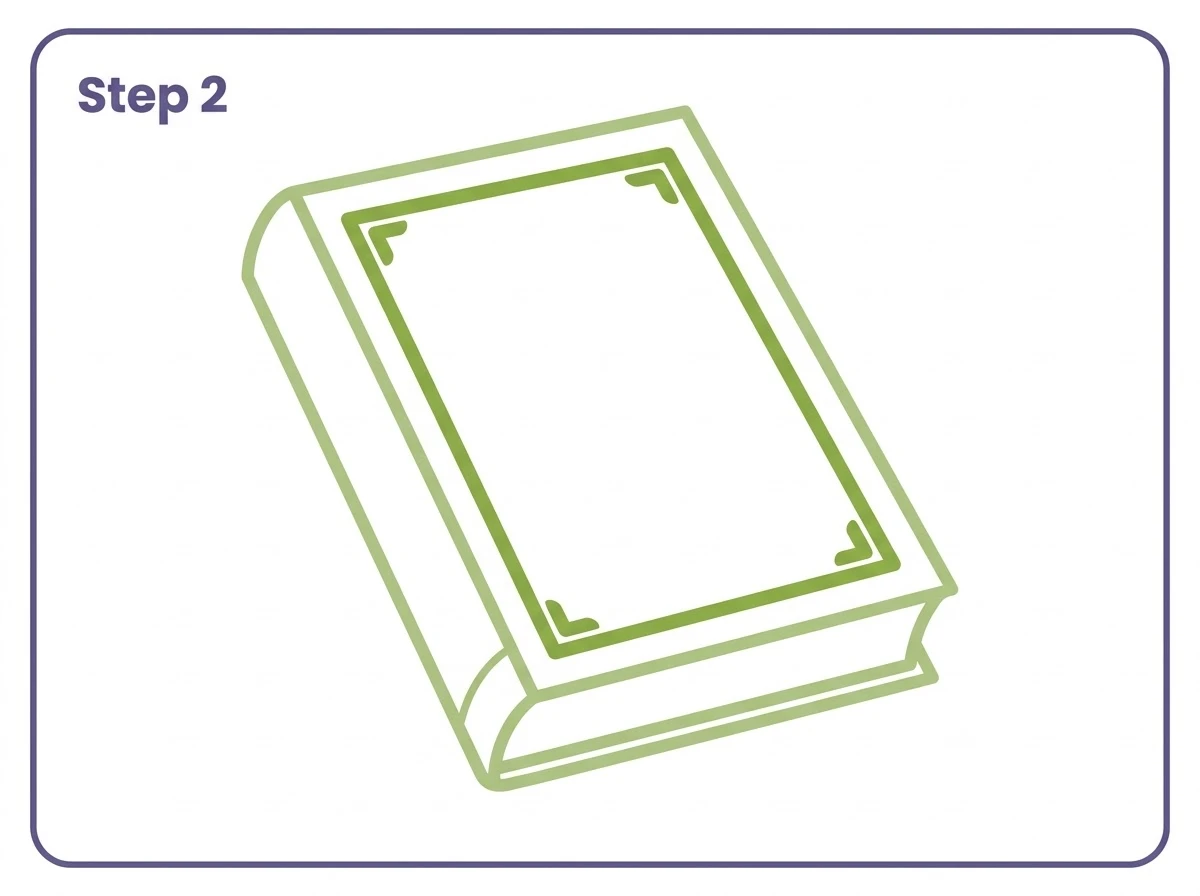 how to draw a bible step 2 cover border