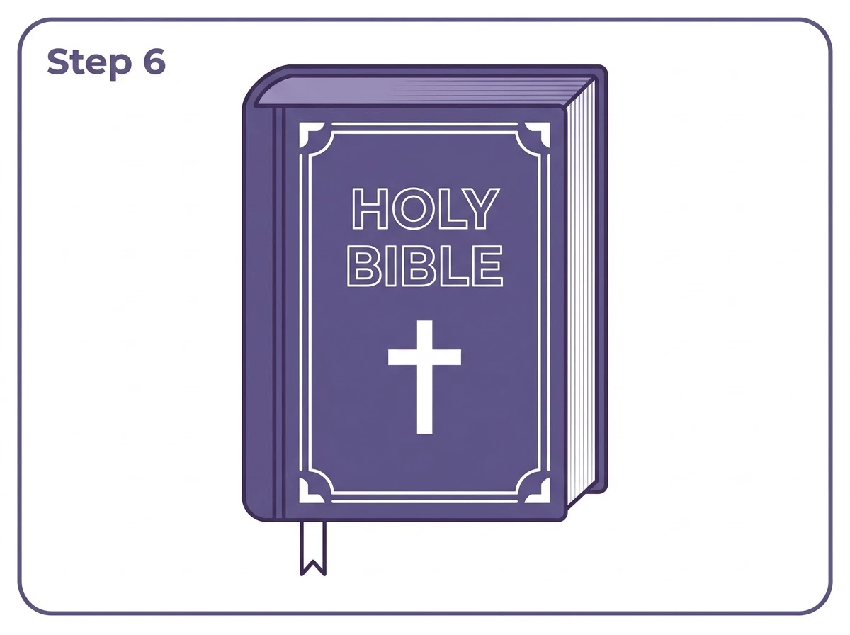 how to draw a bible step 6 colored final