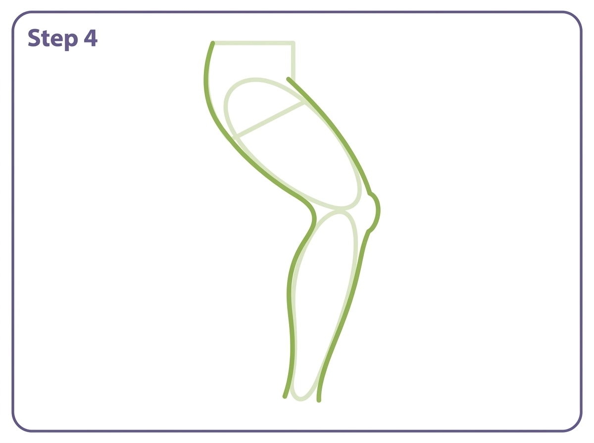 how to draw a leg step 4 leg outline