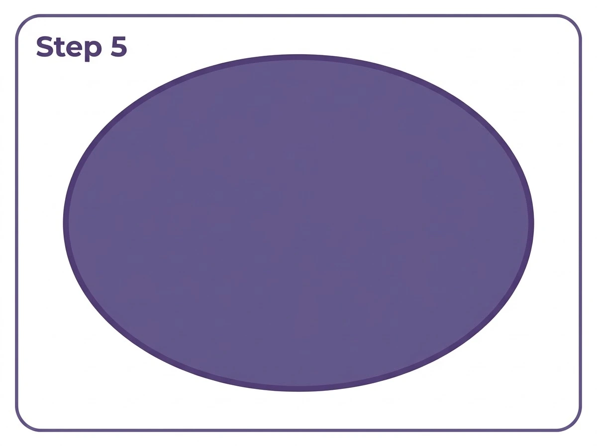 how to draw an oval step 5 final oval