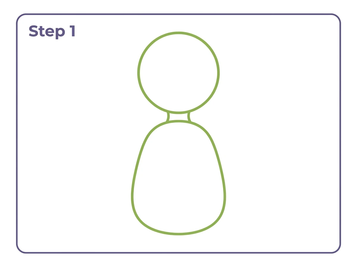 how to draw girls step 1 head body guide