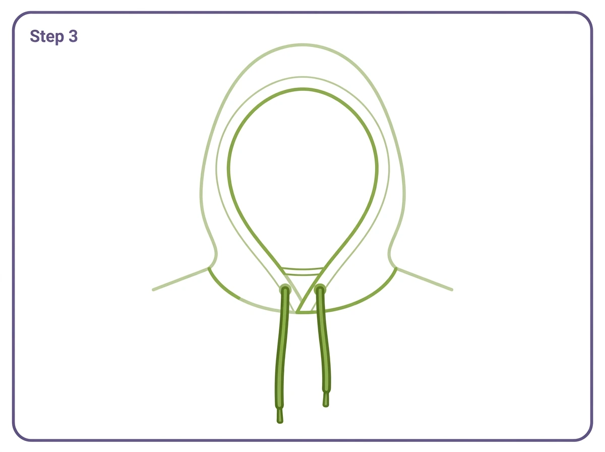 how to draw hoods step 3 drawstrings collar